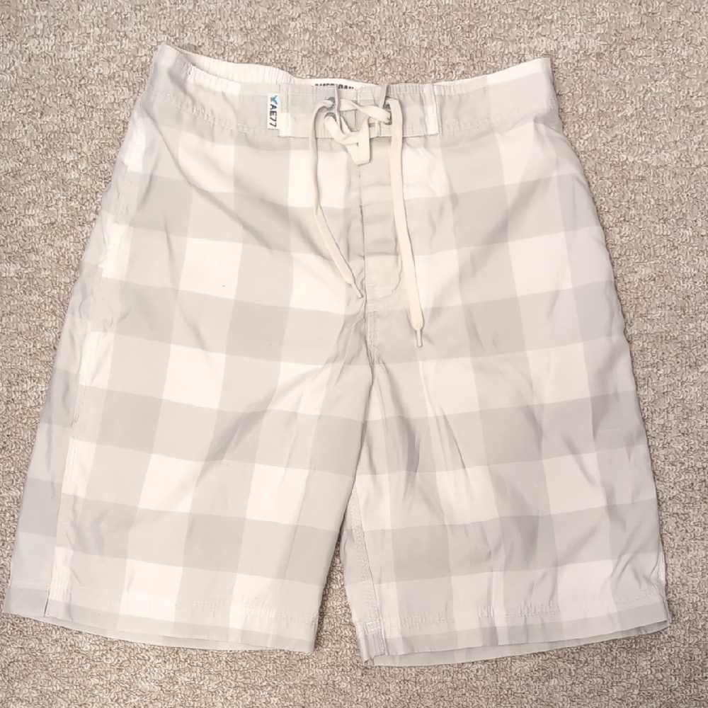 Vans Light Gray Checkered Men's Board Shorts